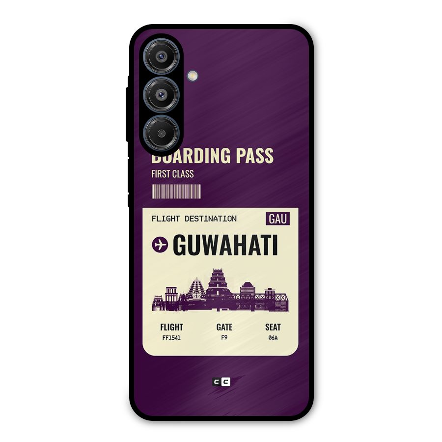 Guwahati Boarding Pass Metal Back Case for Galaxy A16 5G