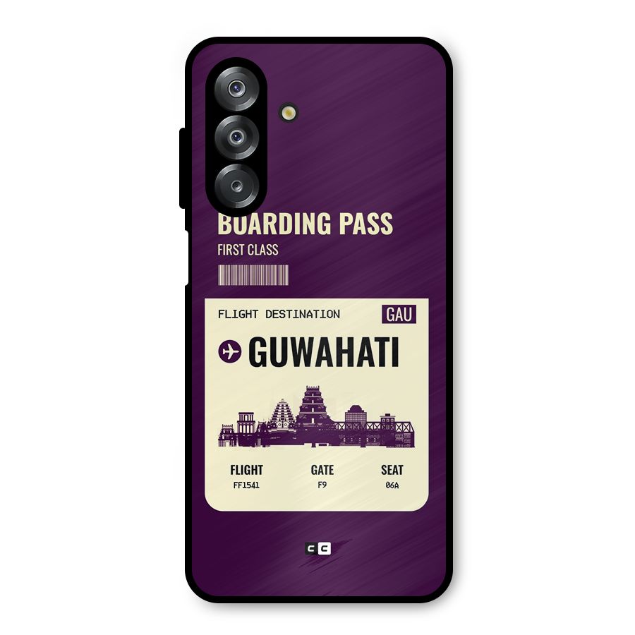Guwahati Boarding Pass Metal Back Case for Galaxy A26