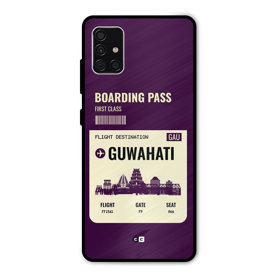 Guwahati Boarding Pass Metal Back Case for Galaxy A51