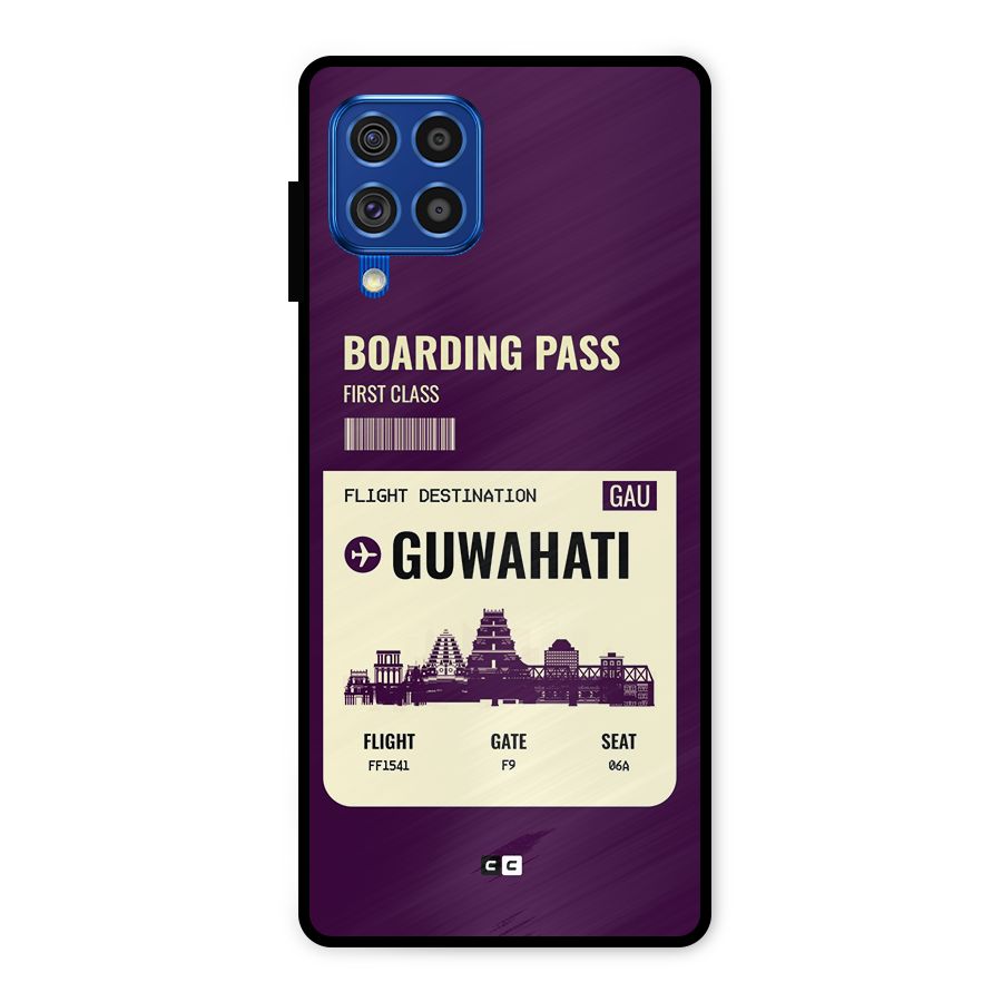 Guwahati Boarding Pass Metal Back Case for Galaxy F62