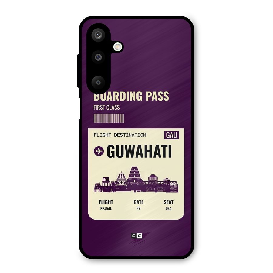 Guwahati Boarding Pass Metal Back Case for Galaxy M16