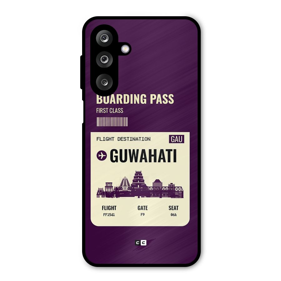 Guwahati Boarding Pass Metal Back Case for Galaxy M36