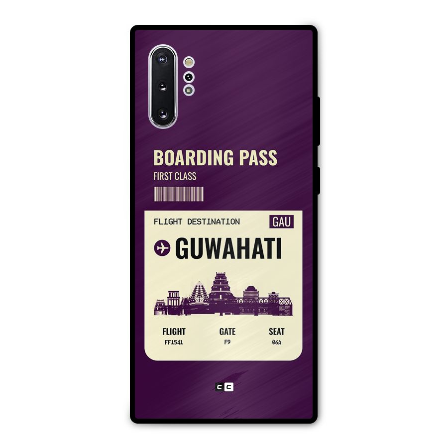 Guwahati Boarding Pass Metal Back Case for Galaxy Note 10 Plus