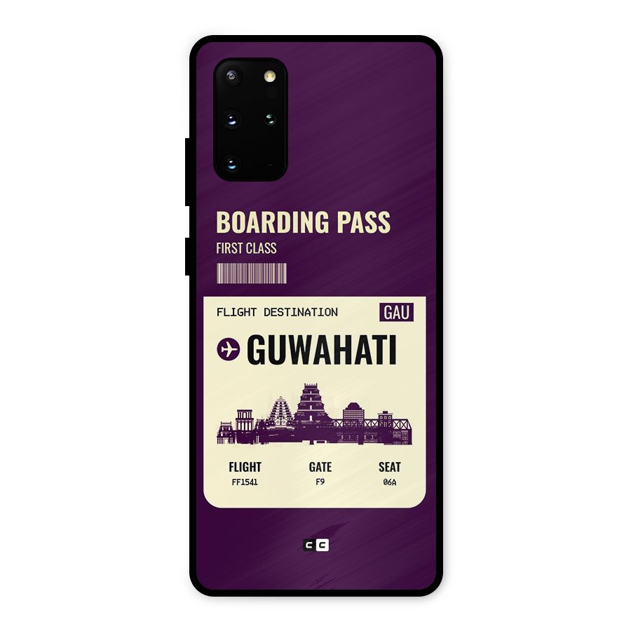 Guwahati Boarding Pass Metal Back Case for Galaxy S20 Plus