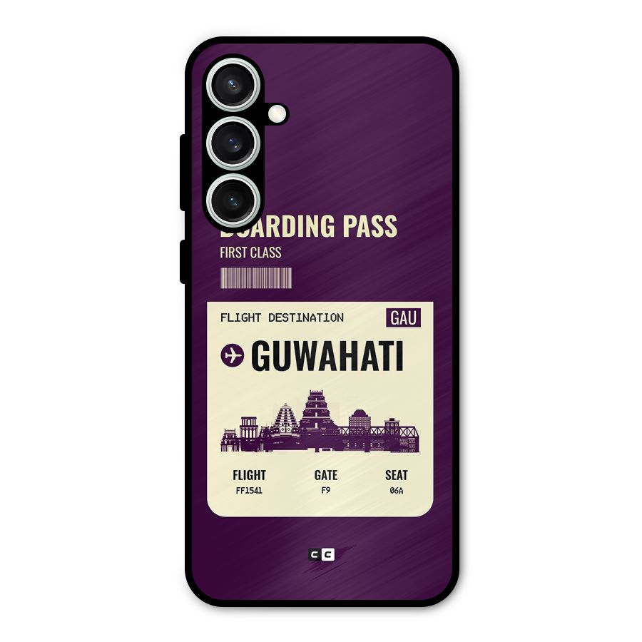 Guwahati Boarding Pass Metal Back Case for Galaxy S23 FE