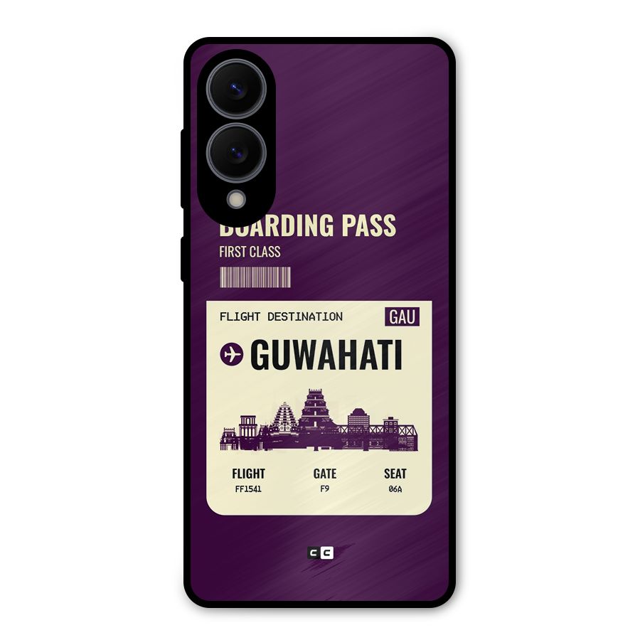 Guwahati Boarding Pass Metal Back Case for Galaxy S25 Edge