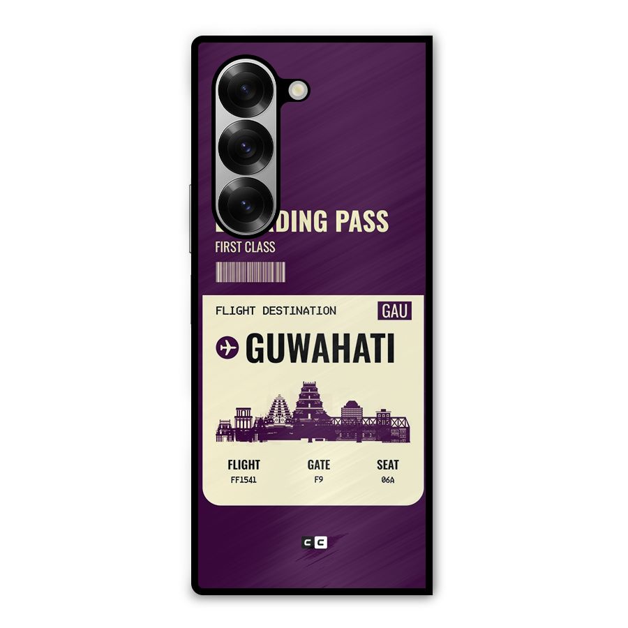 Guwahati Boarding Pass Metal Back Case for Galaxy Z Fold6