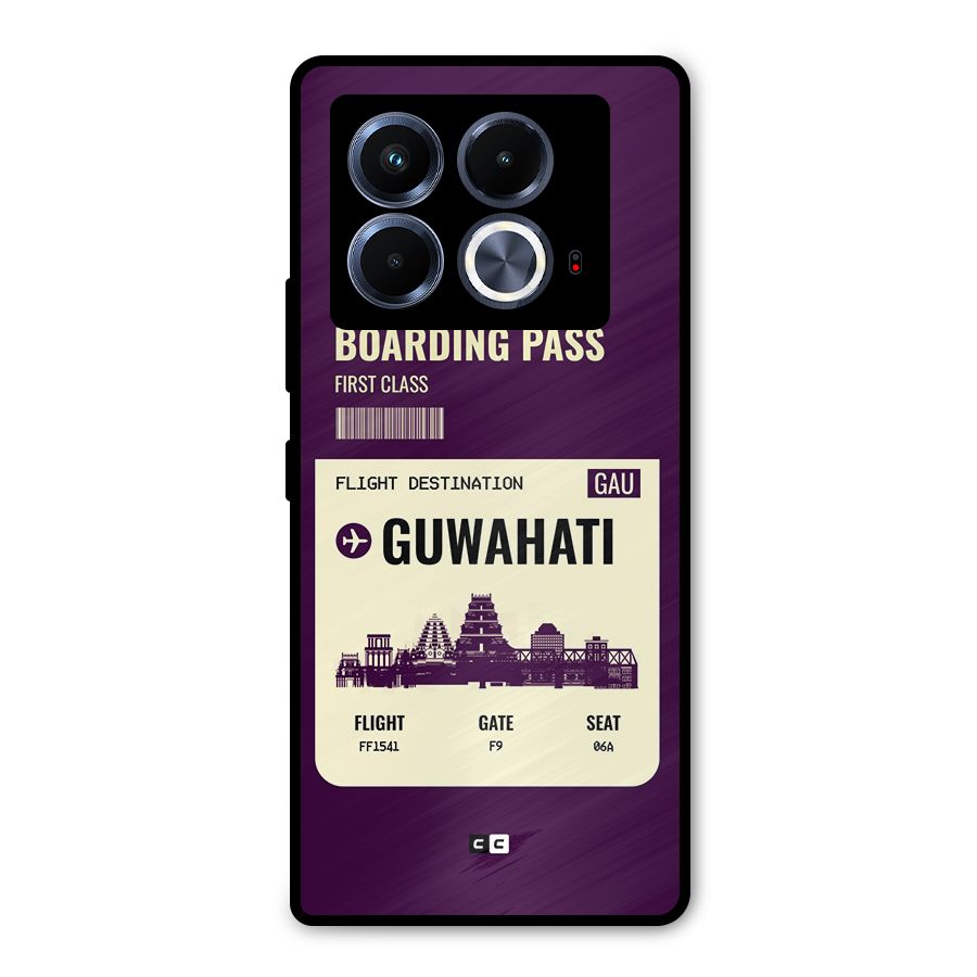 Guwahati Boarding Pass Metal Back Case for Infinix Note 40 5G