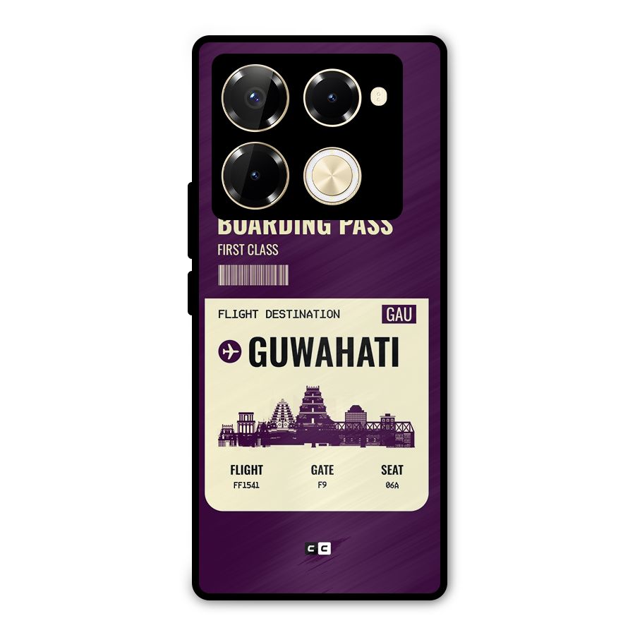 Guwahati Boarding Pass Metal Back Case for Infinix Note 40 Pro