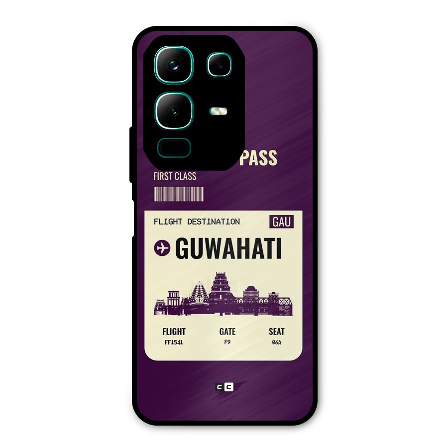 Guwahati Boarding Pass Metal Back Case for Infinix Note 50x