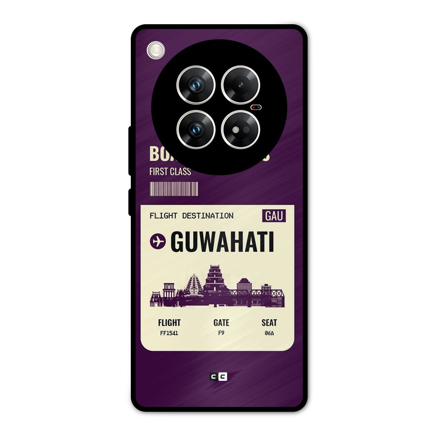 Guwahati Boarding Pass Metal Back Case for Infinix Zero 40 5G