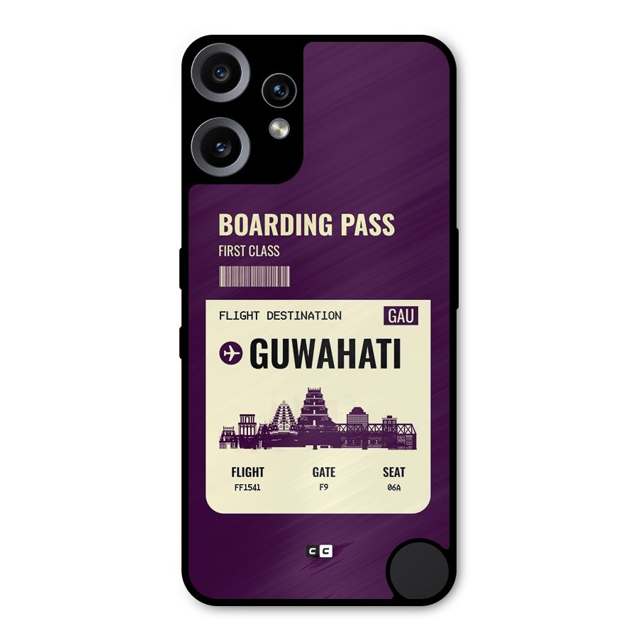Guwahati Boarding Pass Metal Back Case for Nothing CMF Phone 2 Pro