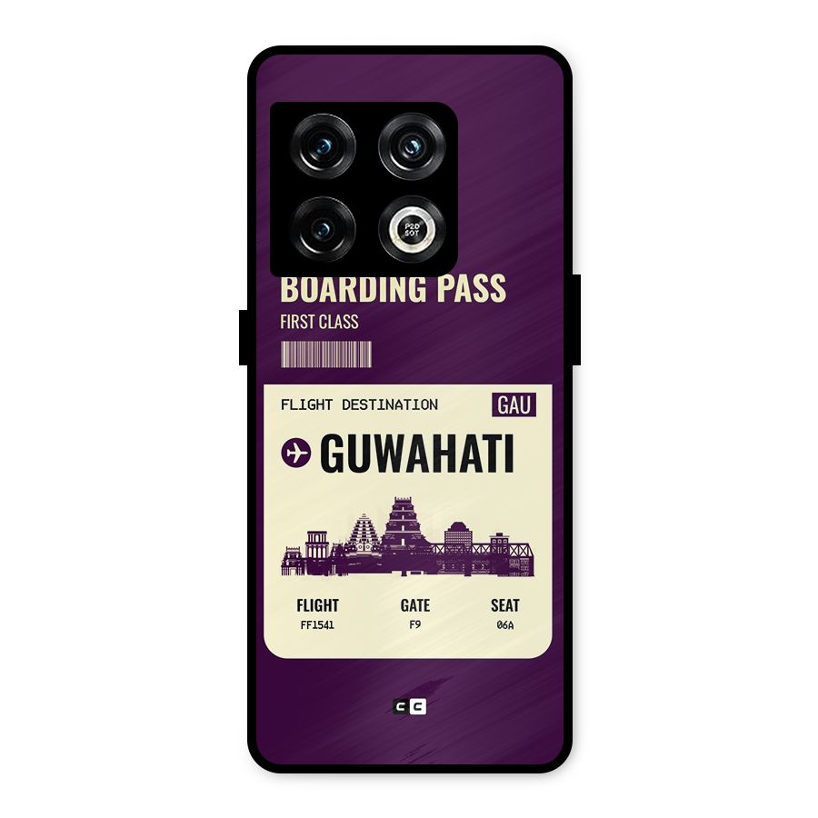 Guwahati Boarding Pass Metal Back Case for OnePlus 10 Pro 5G
