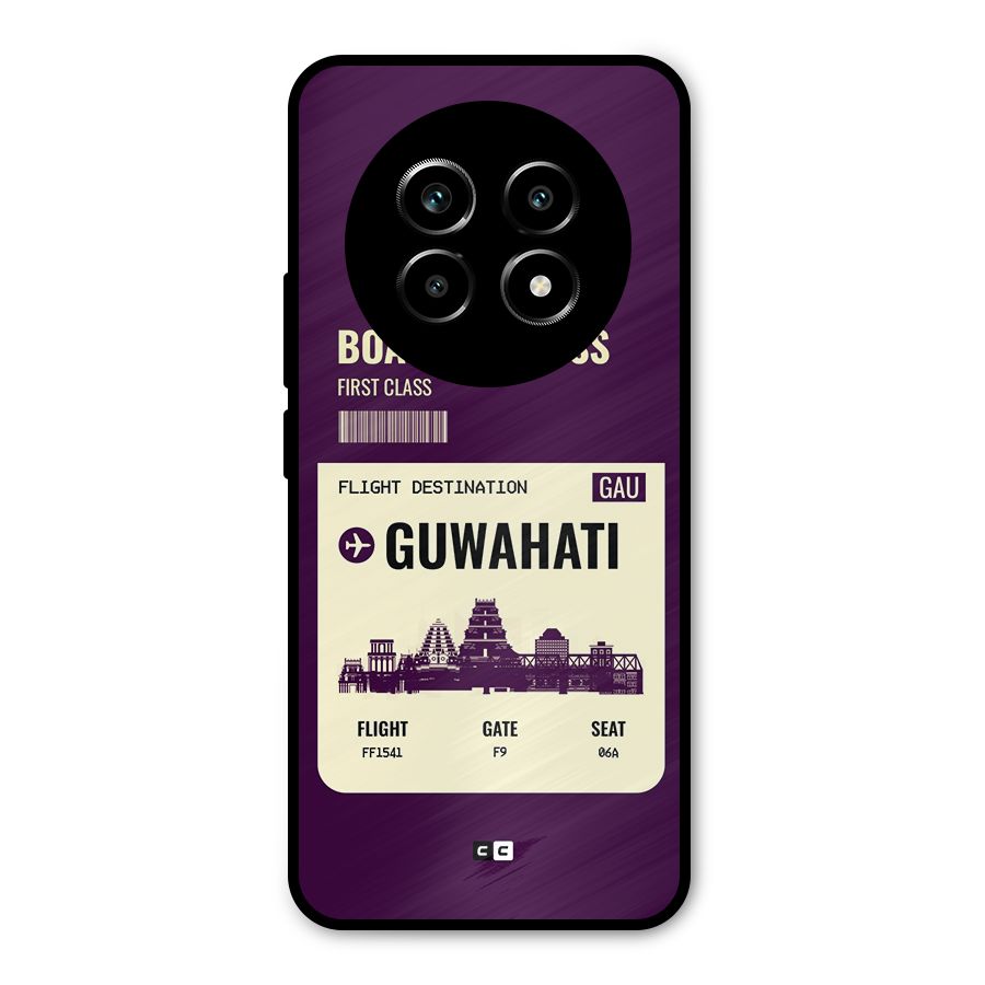 Guwahati Boarding Pass Metal Back Case for Realme 13 Pro