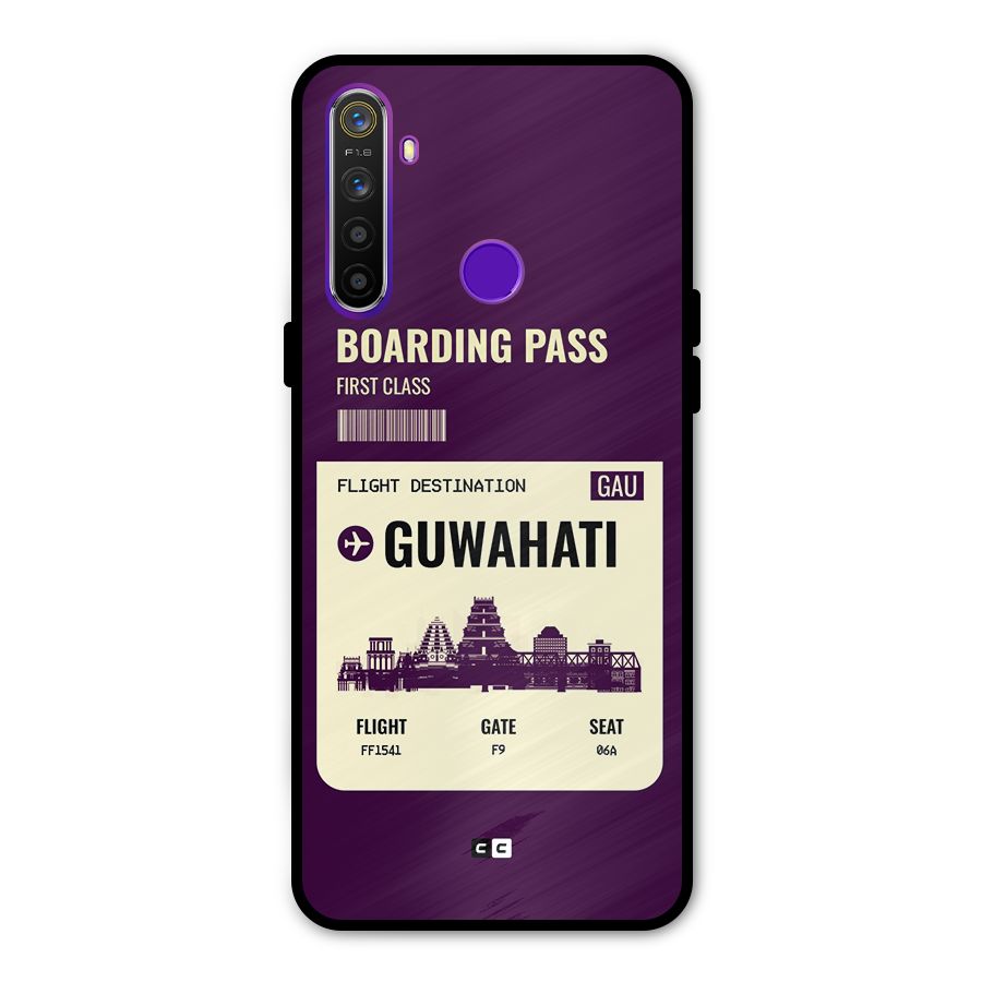 Guwahati Boarding Pass Metal Back Case for Realme 5i