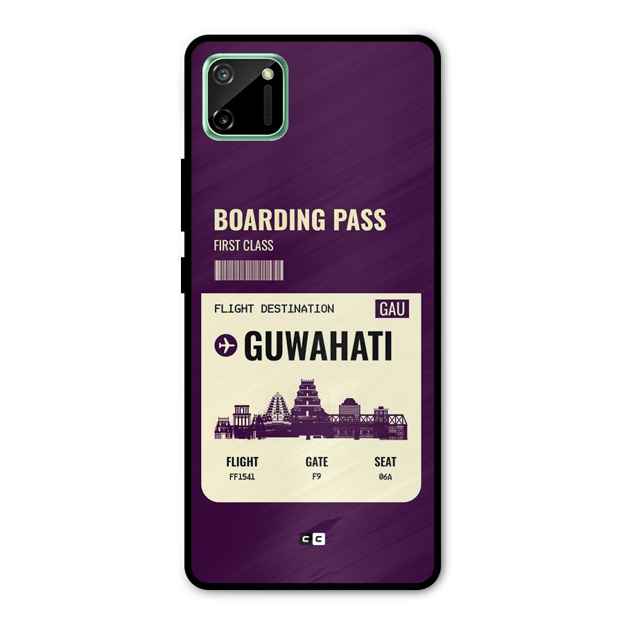 Guwahati Boarding Pass Metal Back Case for Realme C11