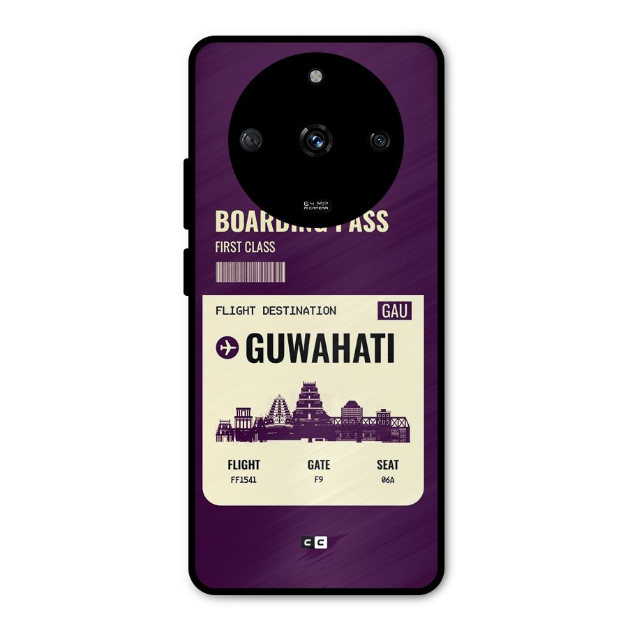 Guwahati Boarding Pass Metal Back Case for Realme Narzo 60 5G