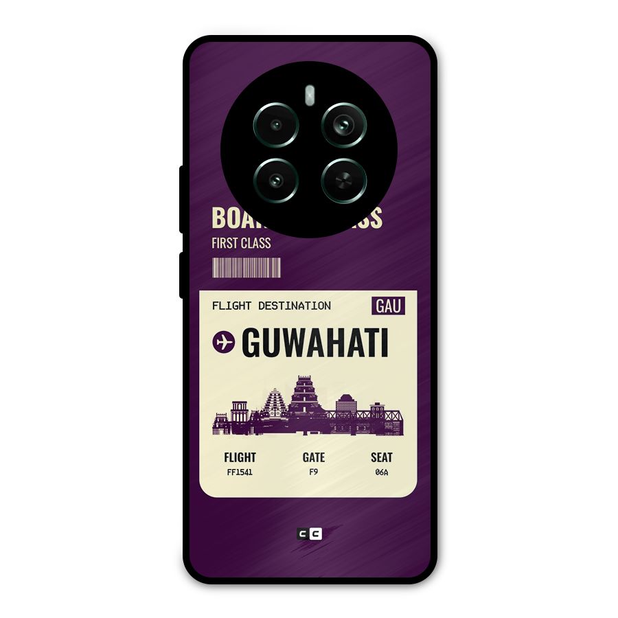 Guwahati Boarding Pass Metal Back Case for Realme Narzo 70 Pro