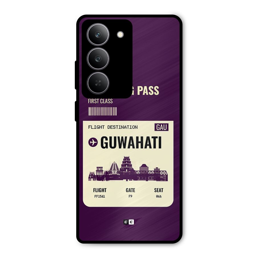 Guwahati Boarding Pass Metal Back Case for Realme P3x