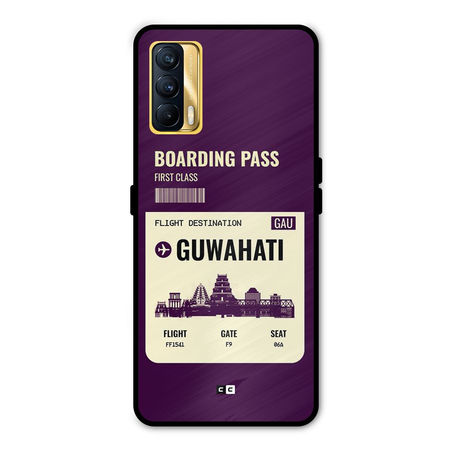 Guwahati Boarding Pass Metal Back Case for Realme X7