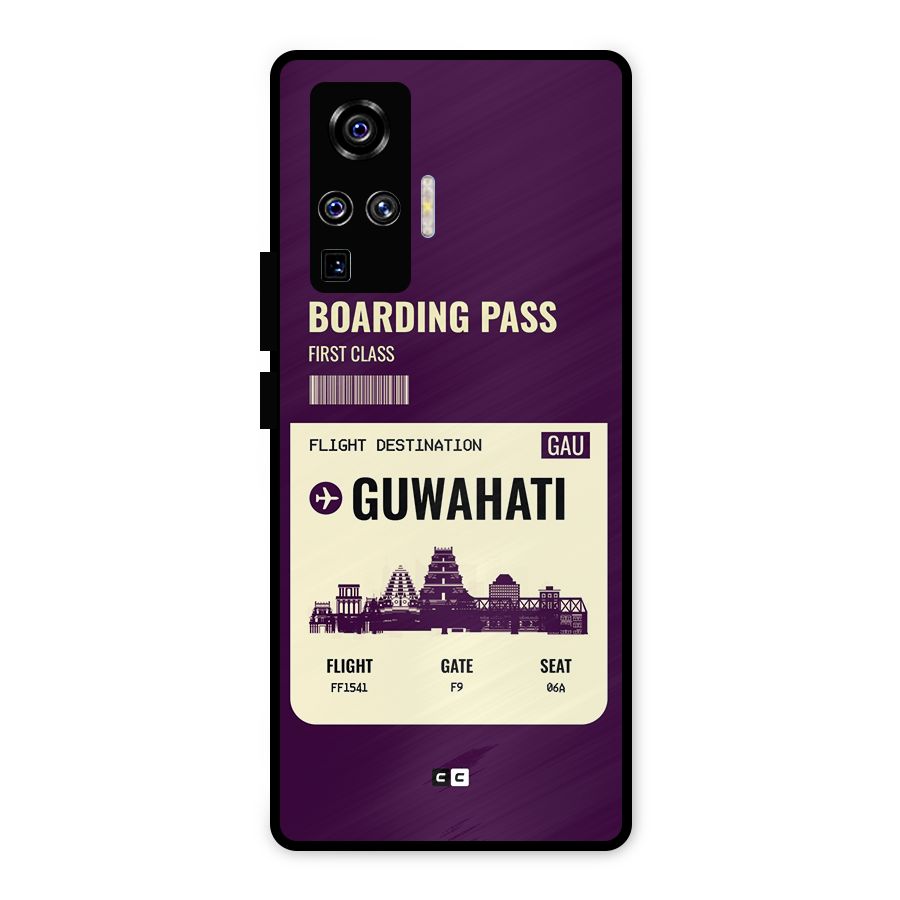Guwahati Boarding Pass Metal Back Case for Vivo X50 Pro