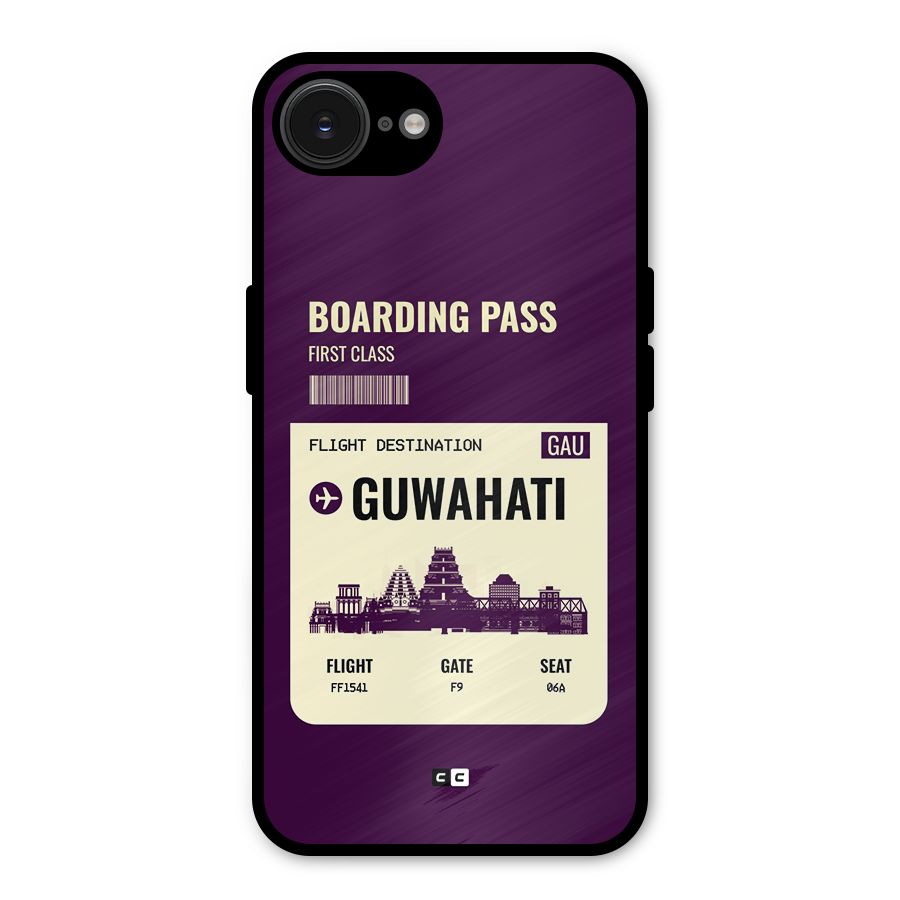 Guwahati Boarding Pass Metal Back Case for iPhone 16e