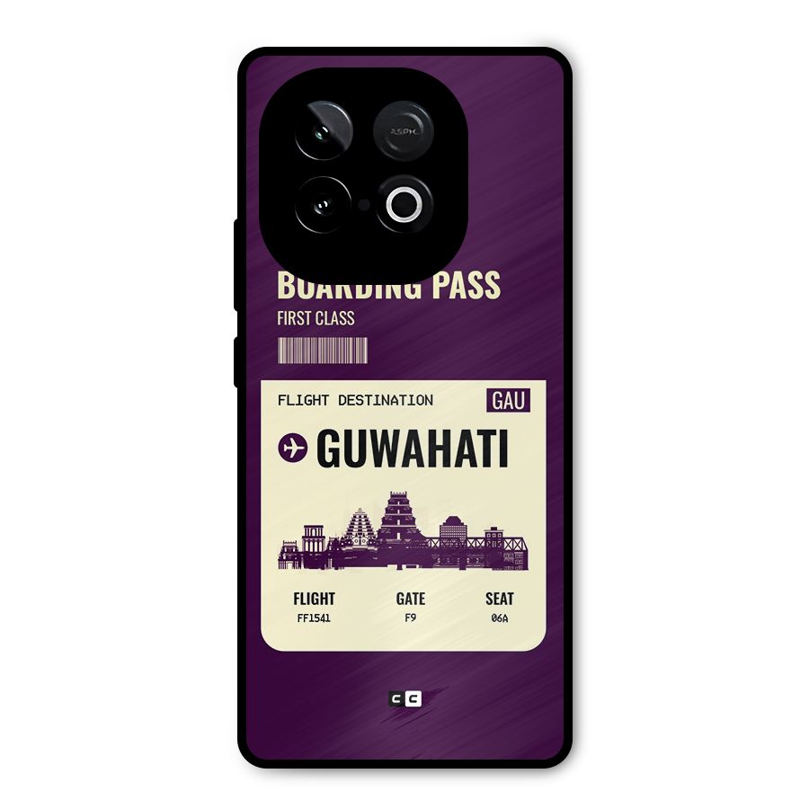 Guwahati Boarding Pass Metal Back Case for iQOO Neo 10