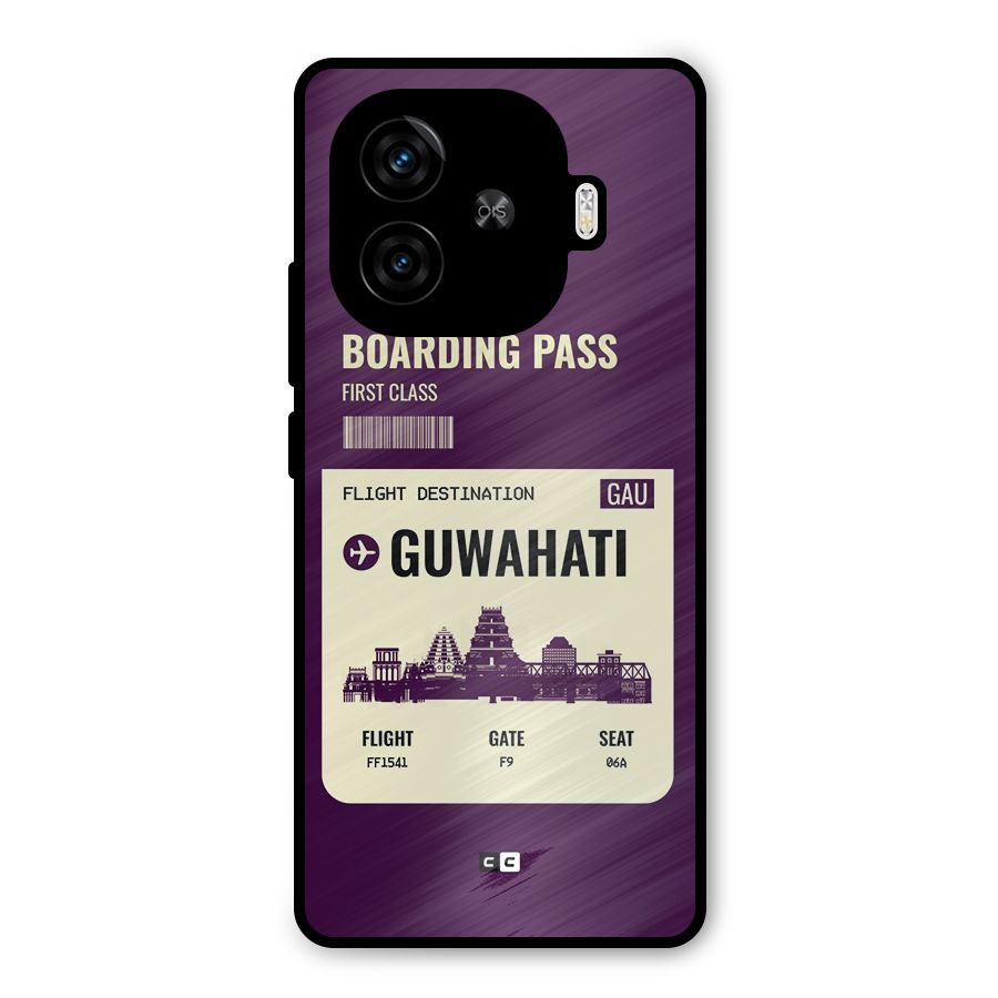 Guwahati Boarding Pass Metal Back Case for iQOO Neo 10R