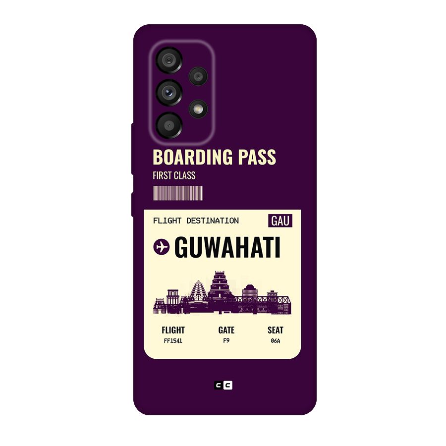 Guwahati Boarding Pass Original Polycarbonate Back Case for Galaxy A53 5G