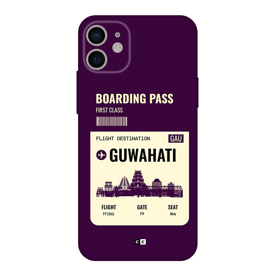Guwahati Boarding Pass Original Polycarbonate Back Case for iPhone 11