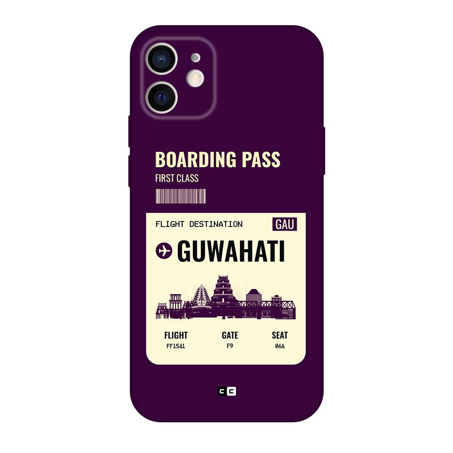 Guwahati Boarding Pass Original Polycarbonate Back Case for iPhone 12