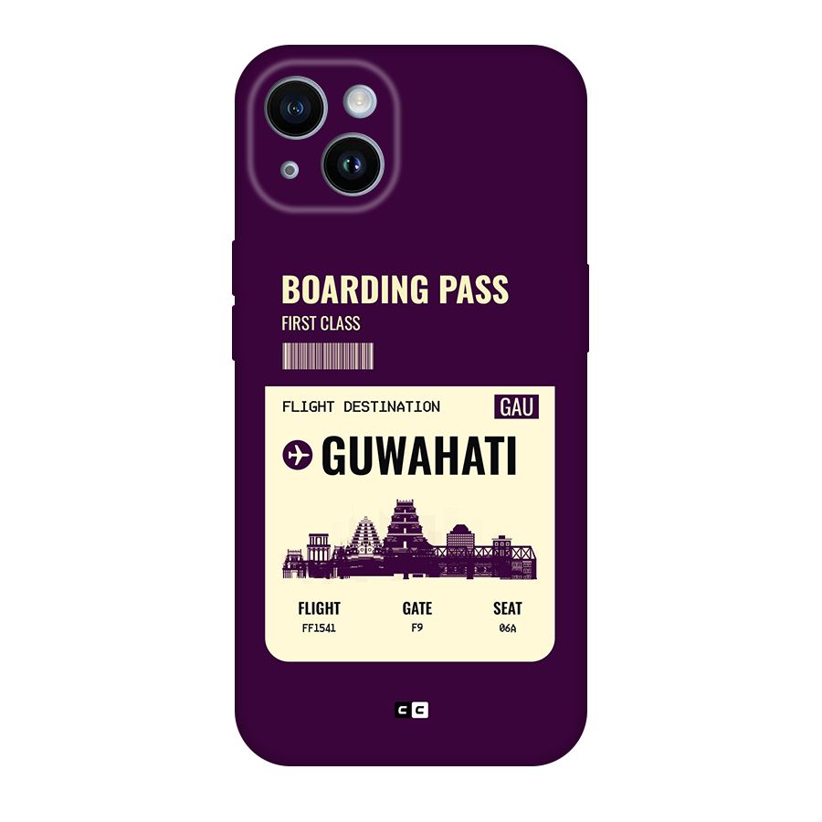 Guwahati Boarding Pass Original Polycarbonate Back Case for iPhone 14