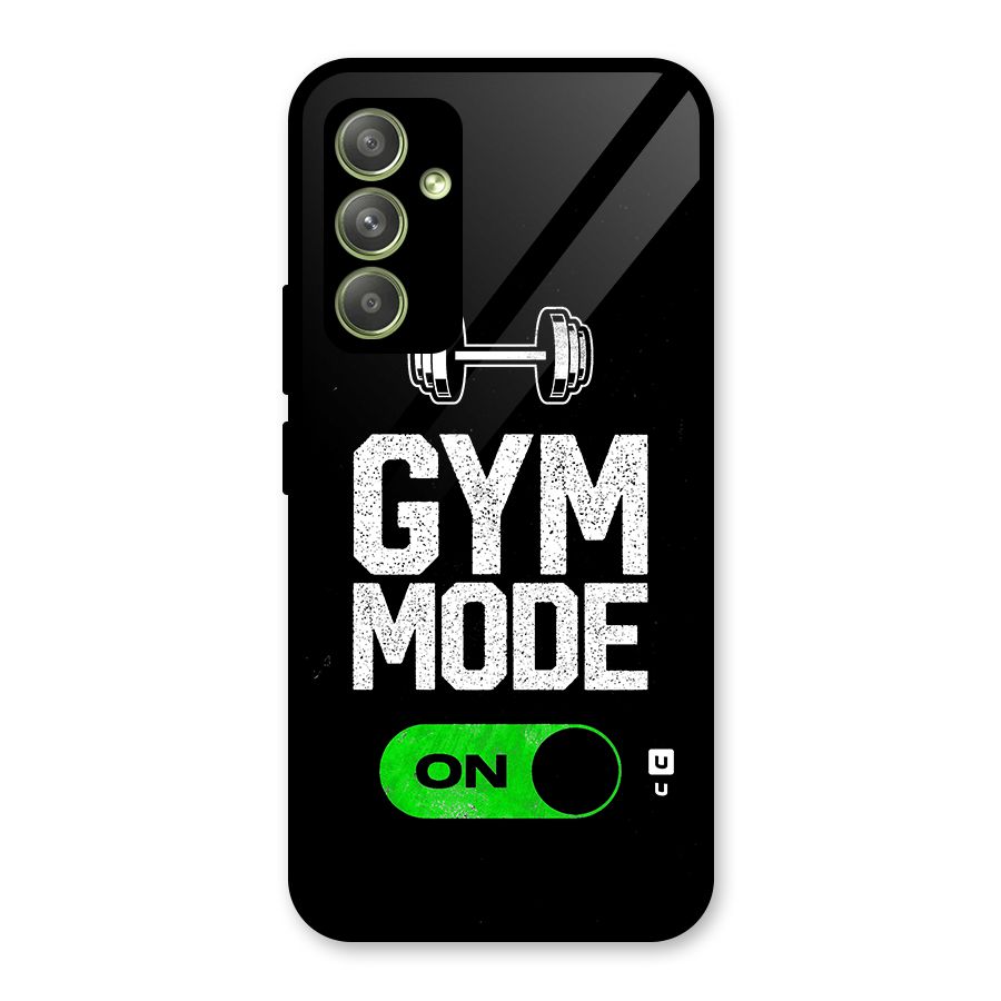 Gym Mode On Glass Back Case for Galaxy A54