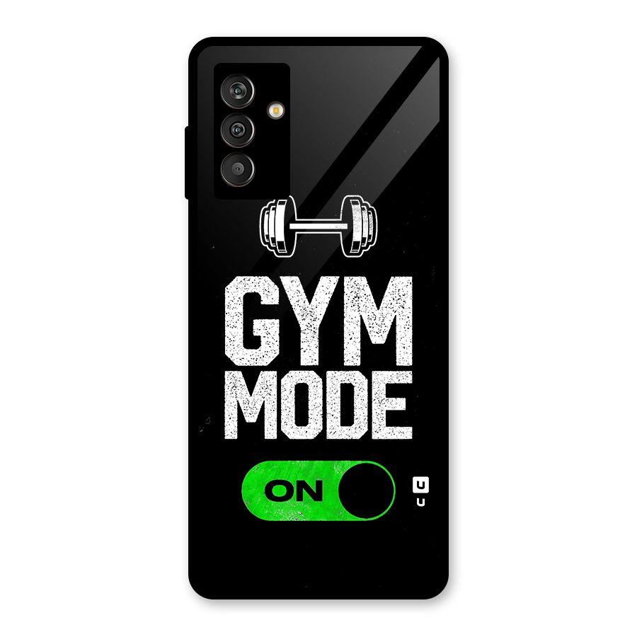 Gym Mode On Glass Back Case for Galaxy M13