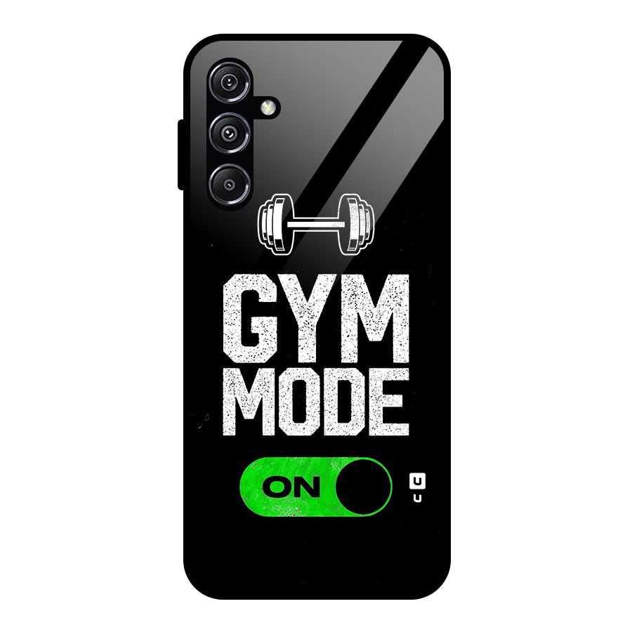 Gym Mode On Glass Back Case for Galaxy M34 5G
