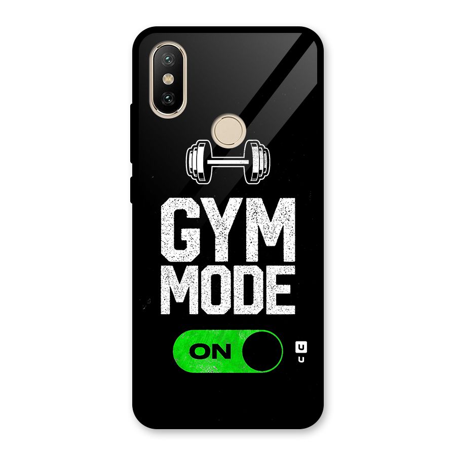 Gym Mode On Glass Back Case for Redmi A2
