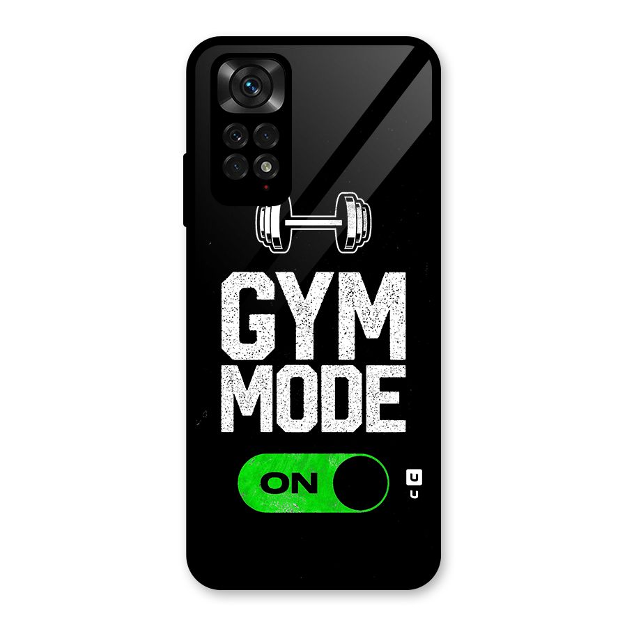 Gym Mode On Glass Back Case for Redmi Note 11S