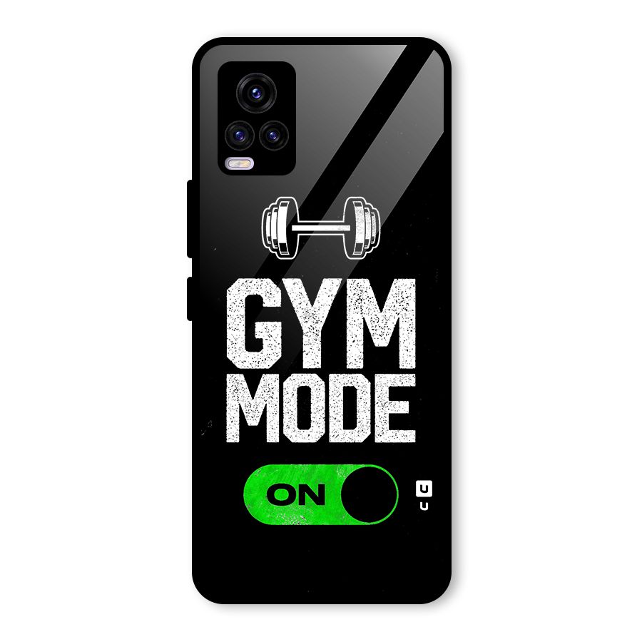 Gym Mode On Glass Back Case for Vivo V20 2021