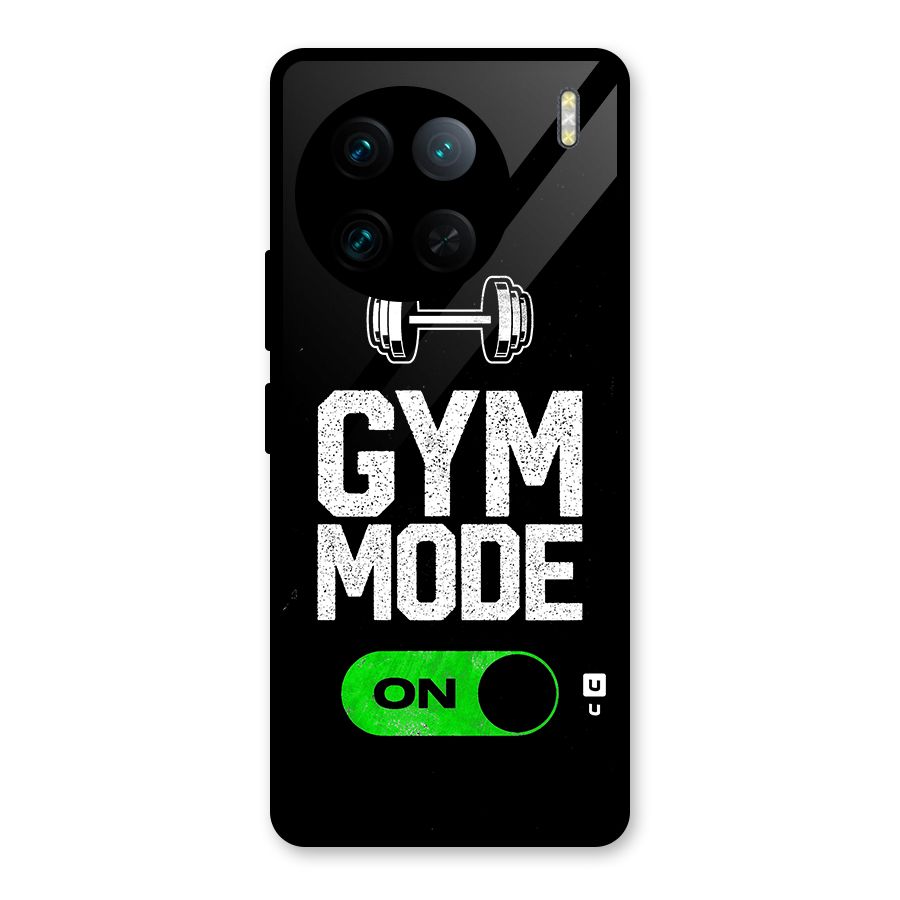Gym Mode On Glass Back Case for Vivo X90 Pro