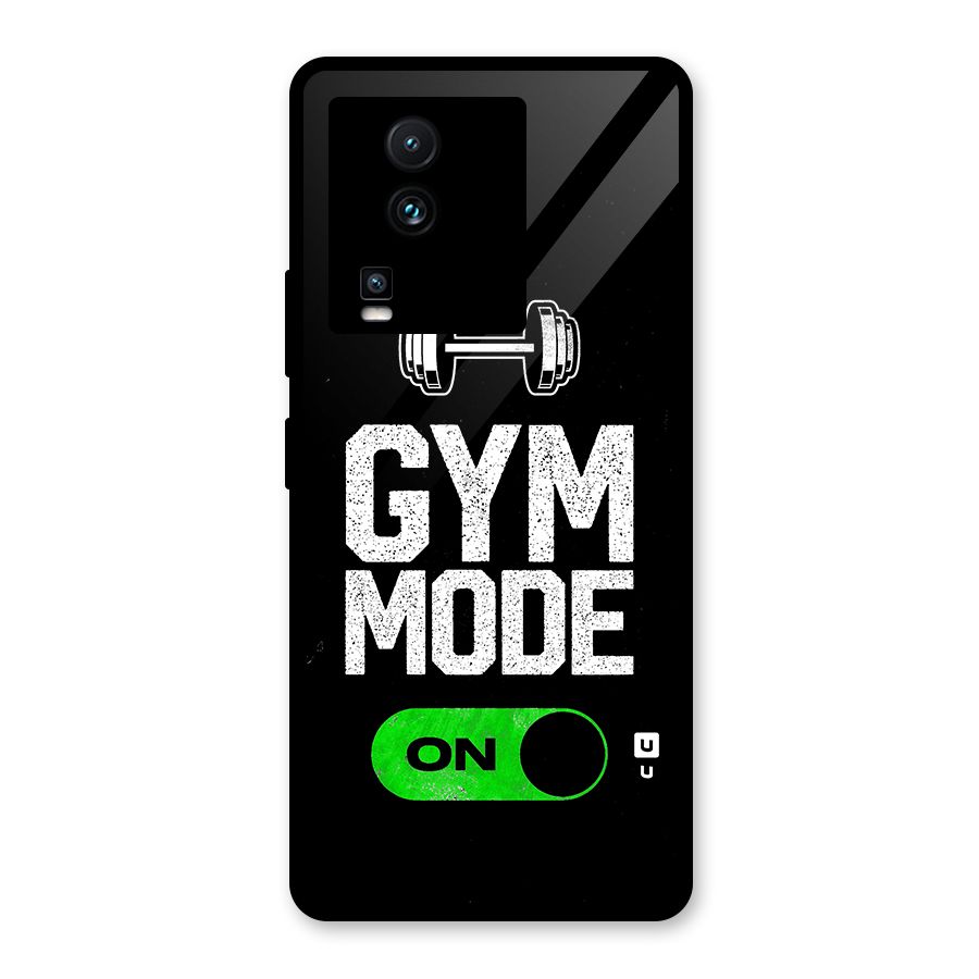Gym Mode On Glass Back Case for Vivo iQOO Neo 7