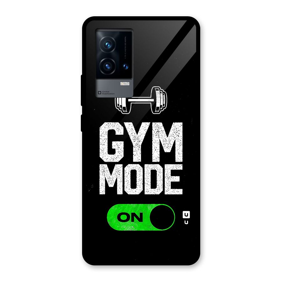 Gym Mode On Glass Back Case for iQOO 9 5G
