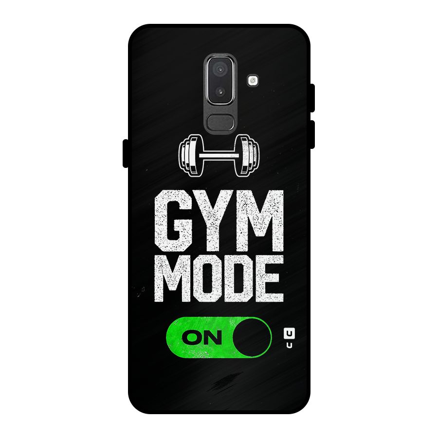 Gym Mode On Metal Back Case for Galaxy On8 (2018)