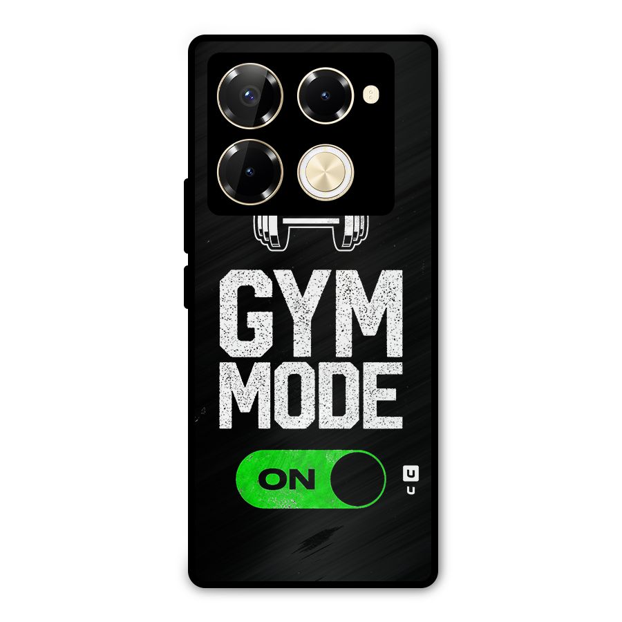 Gym Mode On Metal Back Case for Infinix Note 40 Pro Plus