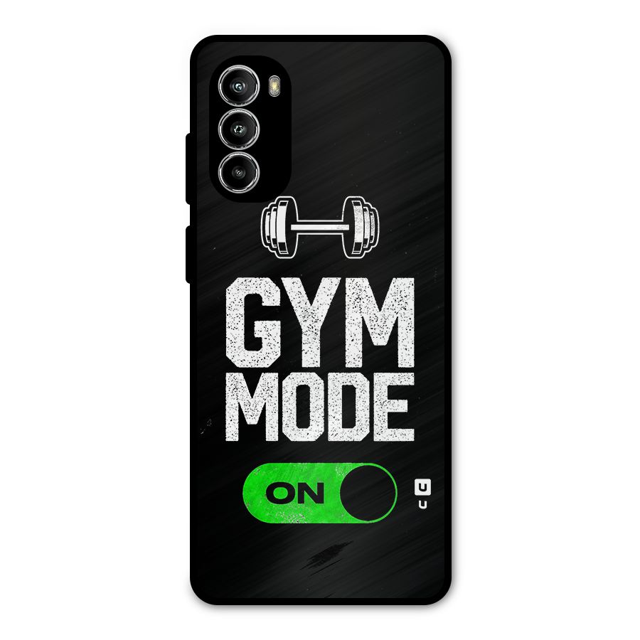 Gym Mode On Metal Back Case for Moto G52