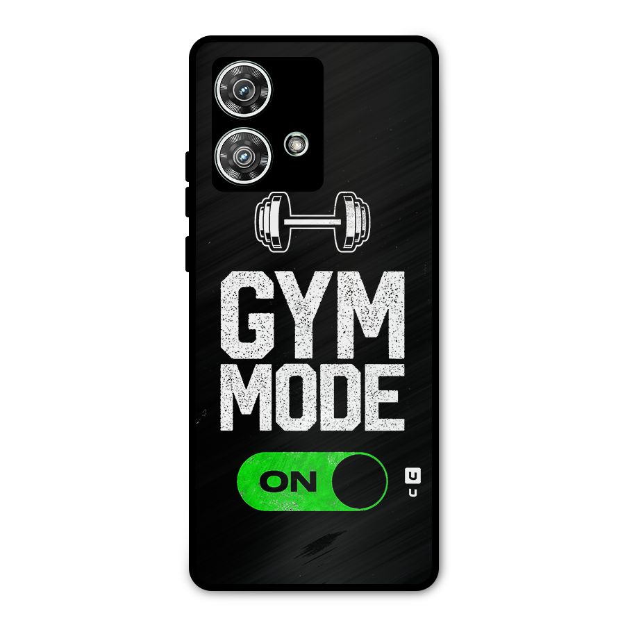 Gym Mode On Metal Back Case for Motorola Edge 40 Neo