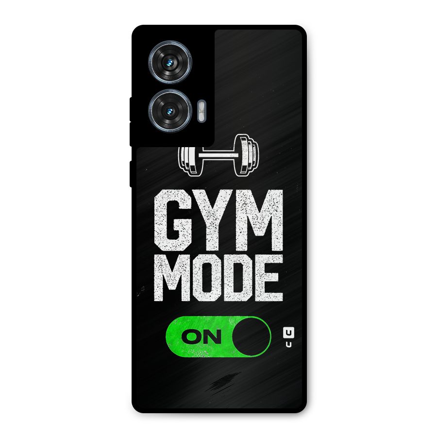 Gym Mode On Metal Back Case for Motorola Edge 50 Fusion