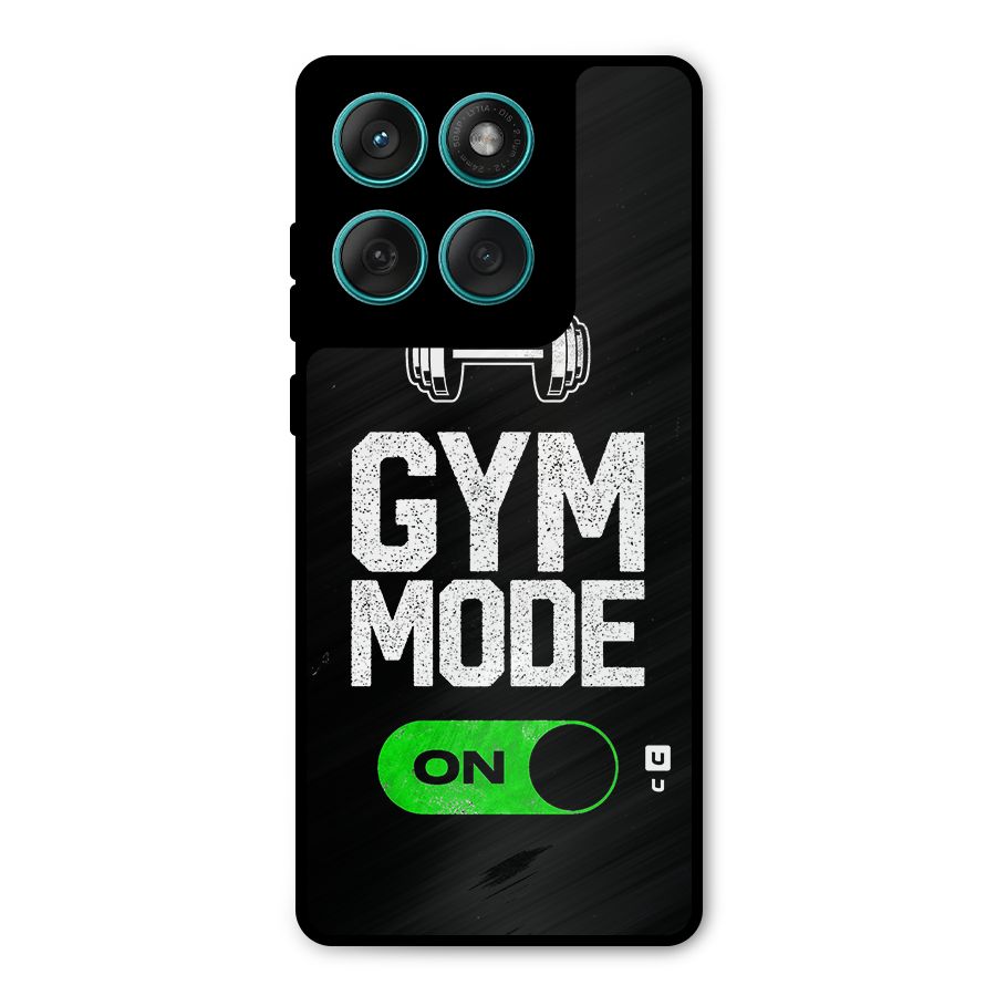 Gym Mode On Metal Back Case for Motorola Edge 60