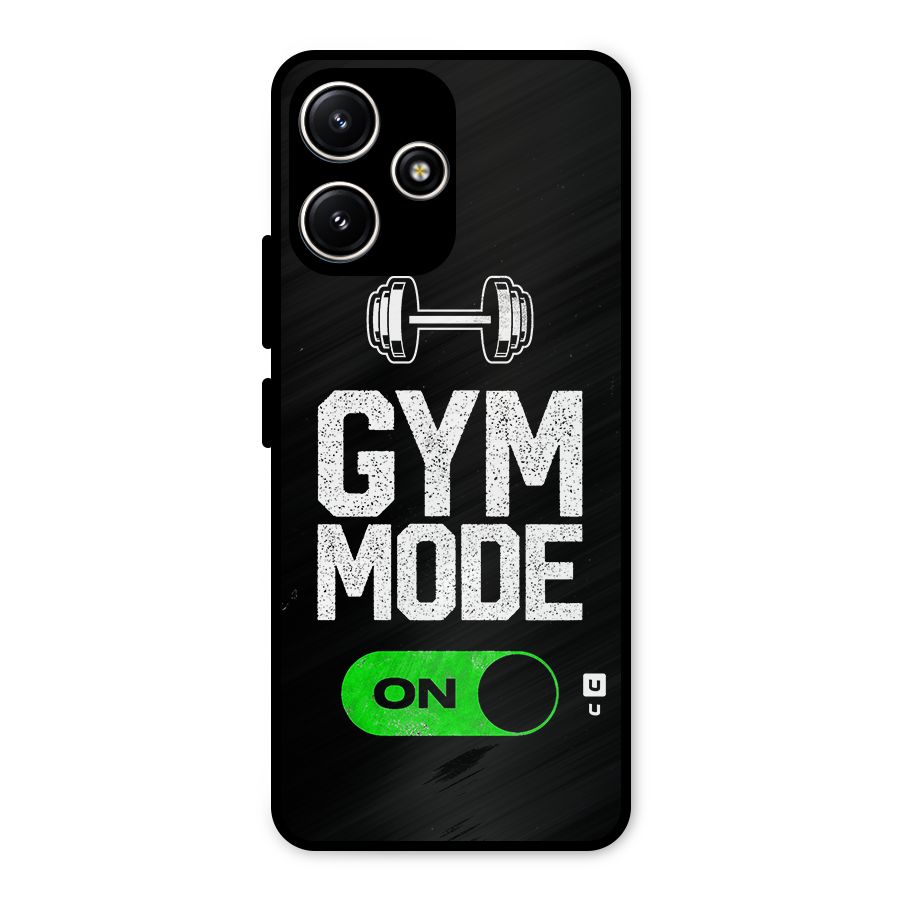 Gym Mode On Metal Back Case for Poco M6 Pro