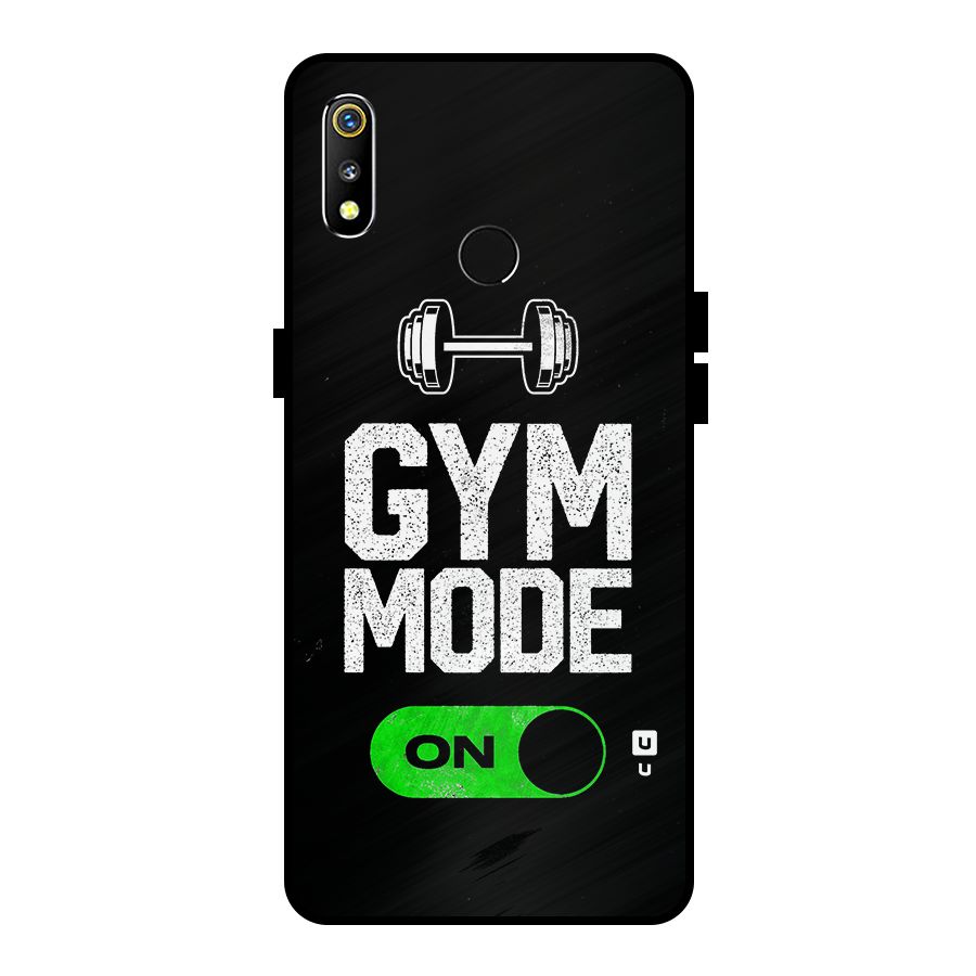 Gym Mode On Metal Back Case for Realme 3i