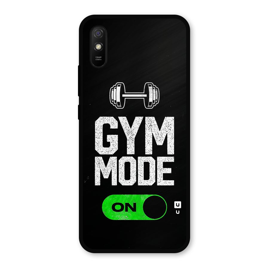 Gym Mode On Metal Back Case for Redmi 9a
